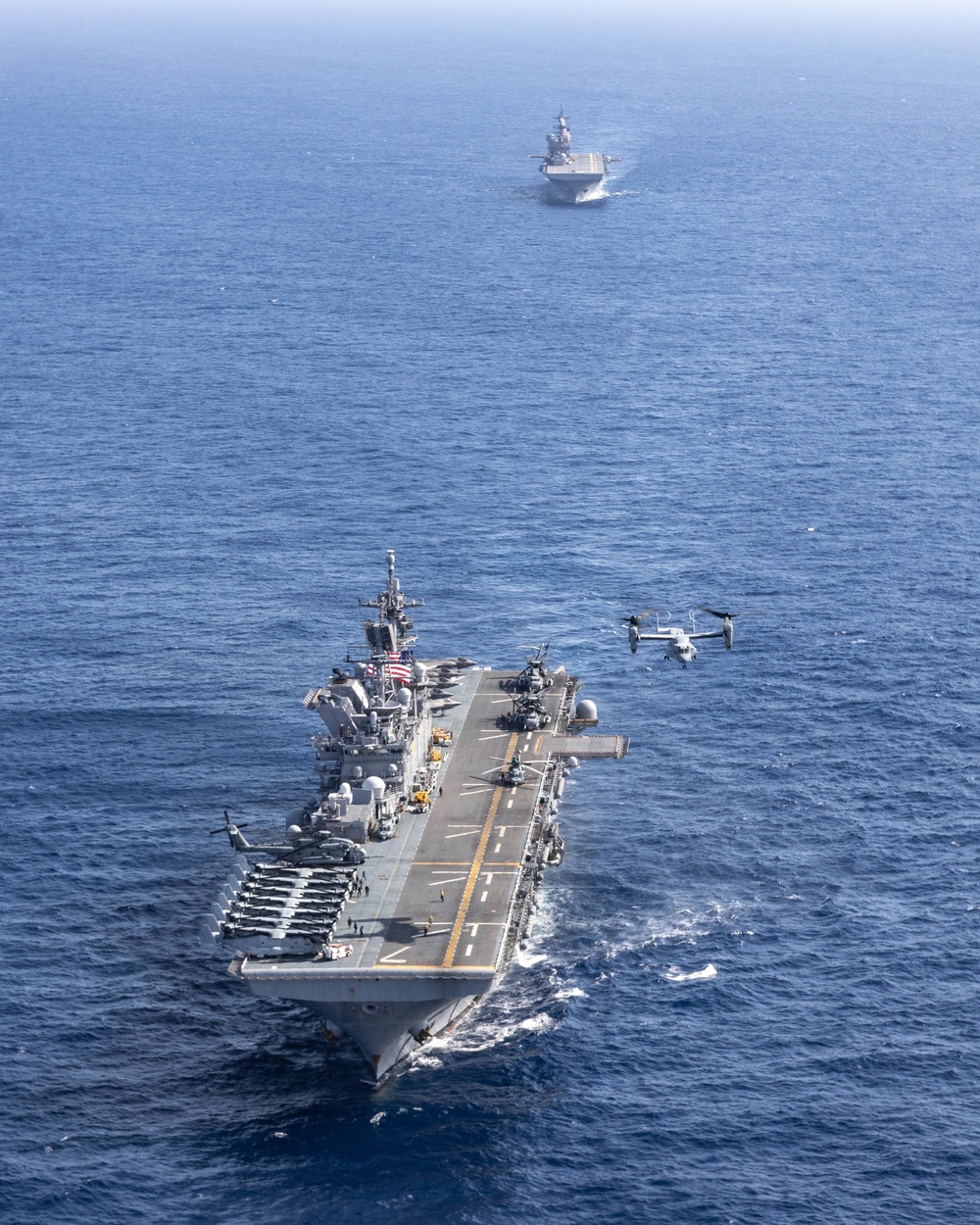 USS America Meets USS Tripoli