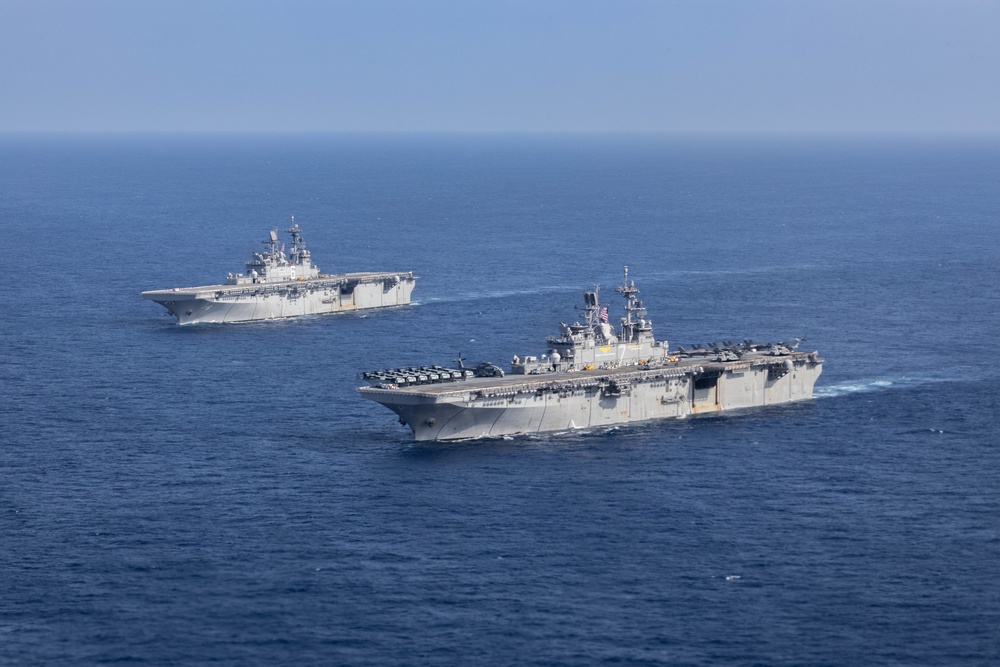 USS America Meets USS Tripoli