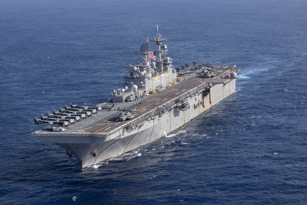 USS America Meets USS Tripoli