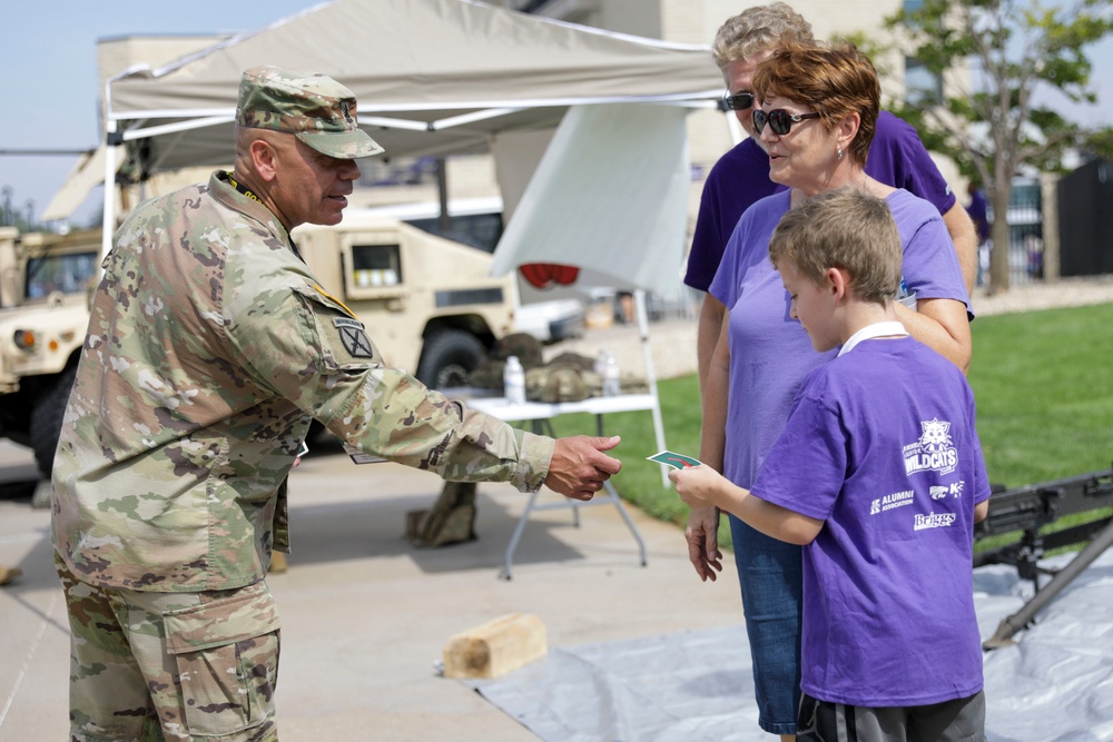 Flyovers and Static Displays: K-State honors Fort Riley, 1ID Soldiers