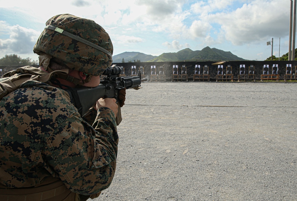 Marines with Combat Logistics Battalion 4 set up base at Kin Blue