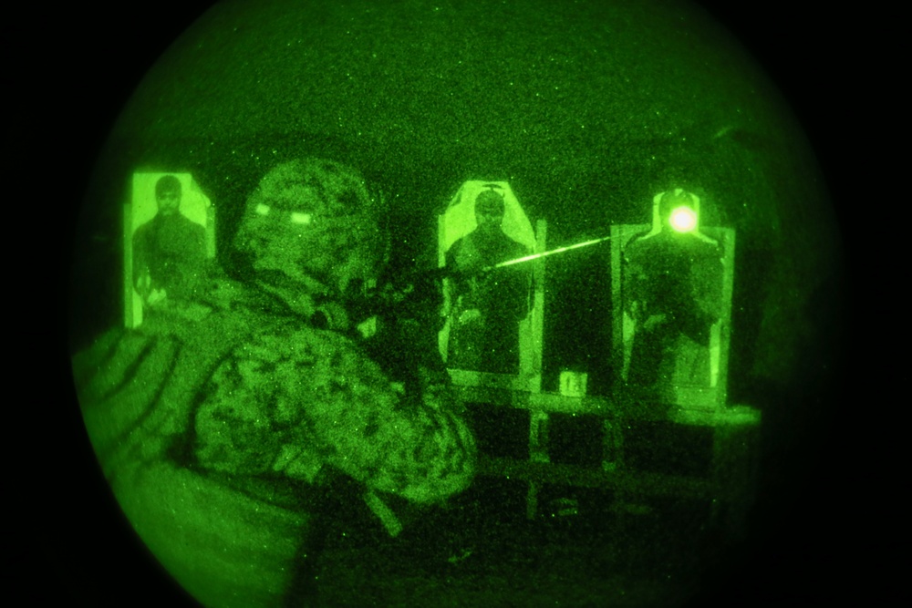Marines with Combat Logistics Battalion 4 conduct table 5 and 6 rifle range