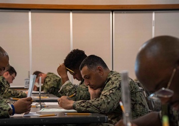 CFAS Sailors Take E-6 Navy-Wide Advancement Exam
