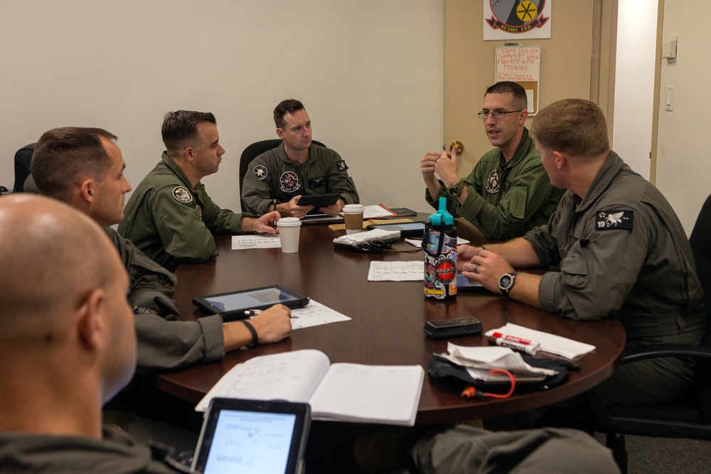 KC-130J Hercules pilots prepare for the Harvest HAWK