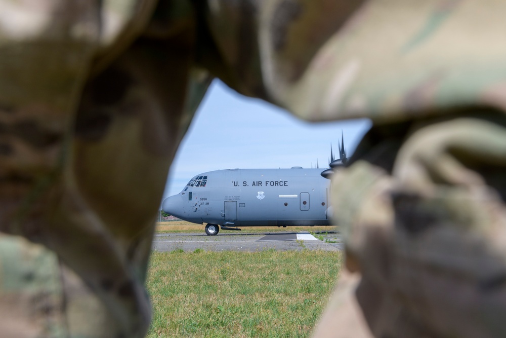 Orientation Flight on Chièvres Air Base