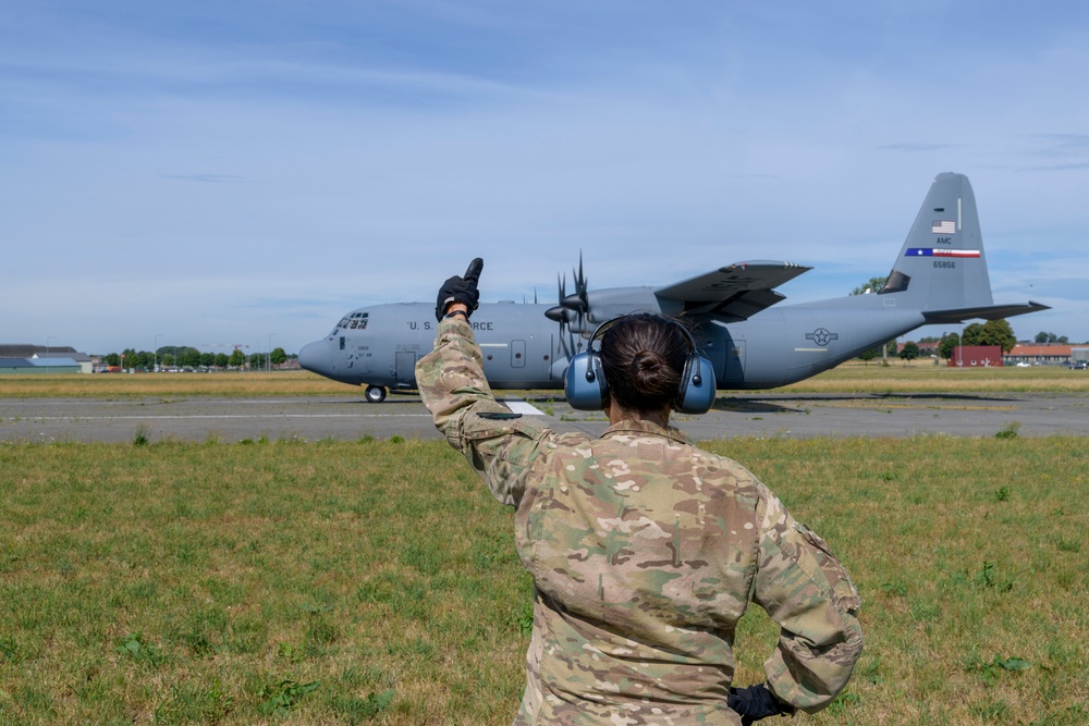 Orientation Flight on Chièvres Air Base