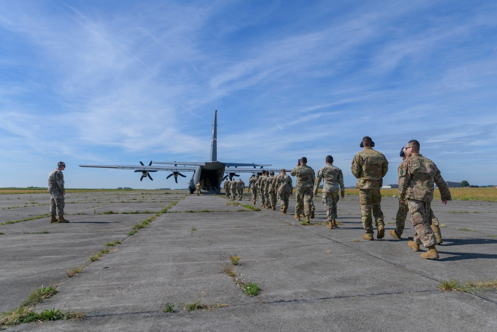 Orientation Flight on Chièvres Air Base