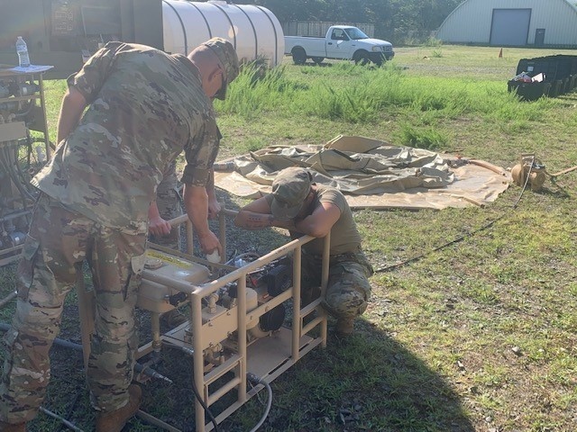 Fort Dix – Hanover Lake Water Purification Site – TTC Dix 80th CMD - 31 August 2022