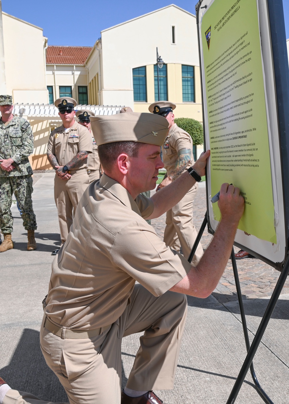 NAS Sigonella Holds Suicide Awareness Proclamation Signing