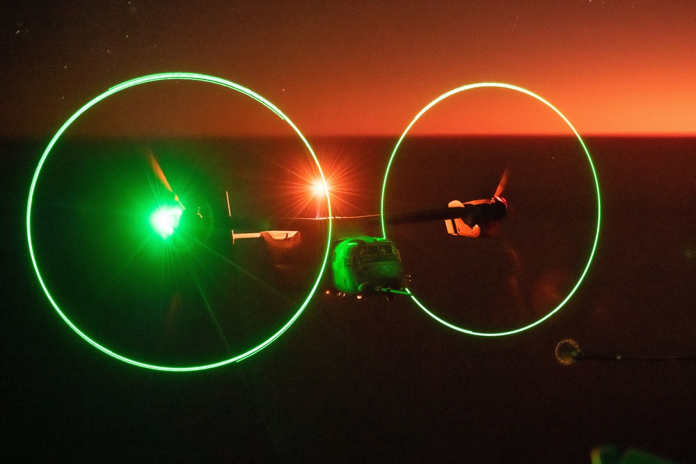 VMGR-152 and VMM-268 conducts aerial refueling during Exercise Pitch Black 22