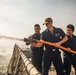 USS Paul Ignatius (DDG 117) Sailors Train Hose Handling