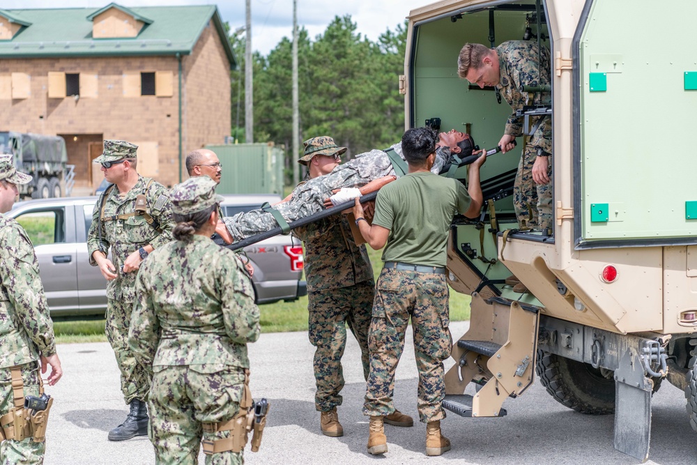 Navy Medical Reservist during Global Medic Exercise at Fort McCoy, WI