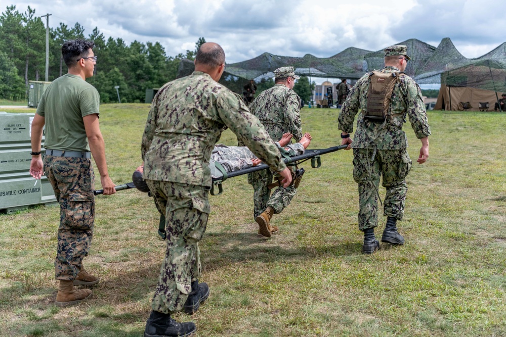 Navy Medical Reservist during Global Medic Exercise at Fort McCoy, WI