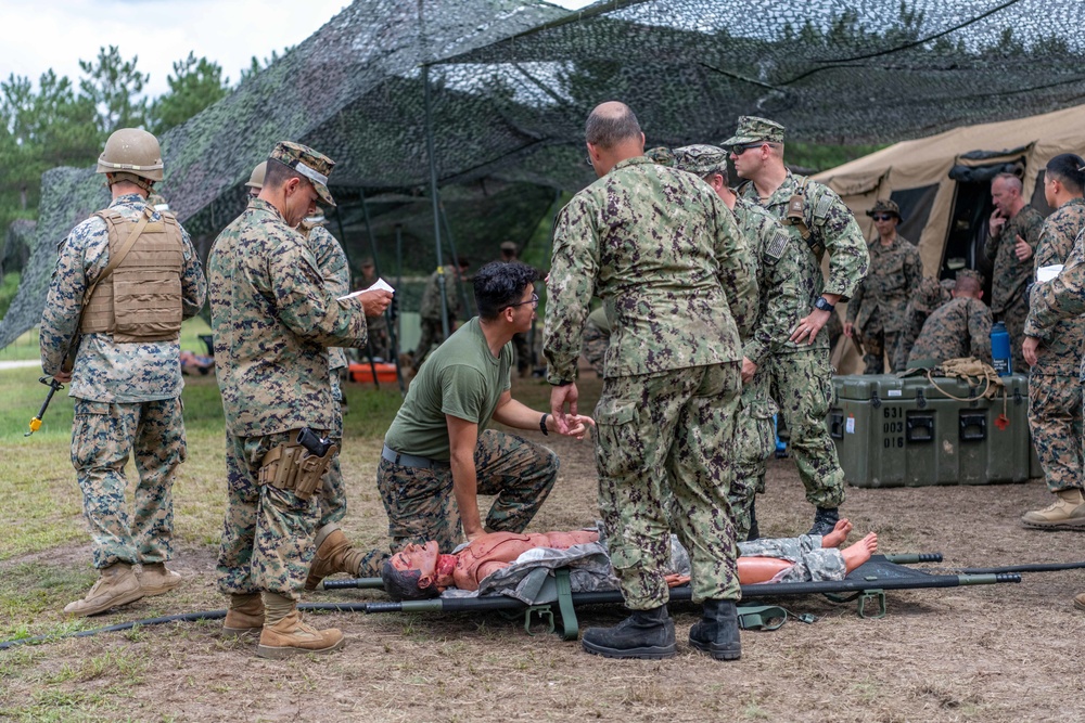 Navy Medical Reservist during Global Medic Exercise at Fort McCoy, WI