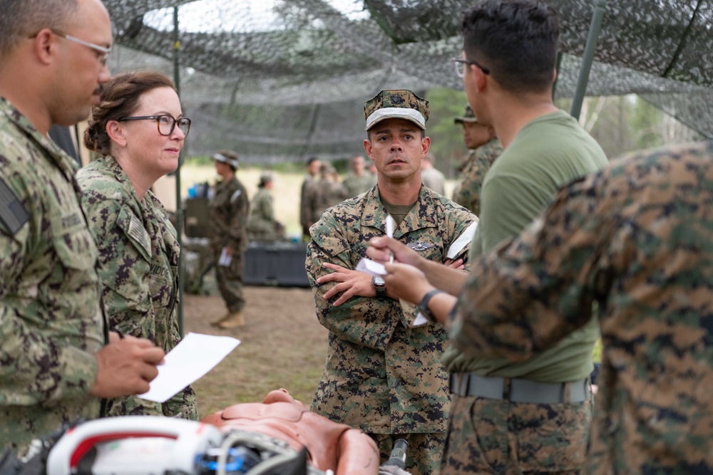 Navy Medical Reservist during Global Medic Exercise at Fort McCoy, WI