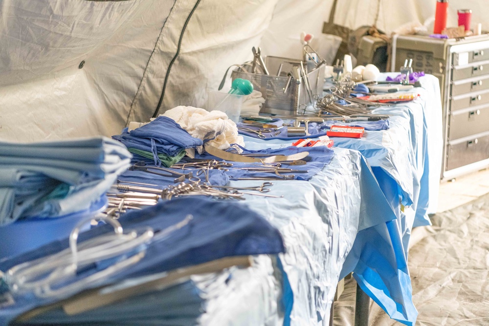 Navy Medical Reservist during Global Medic Exercise at Fort McCoy, WI