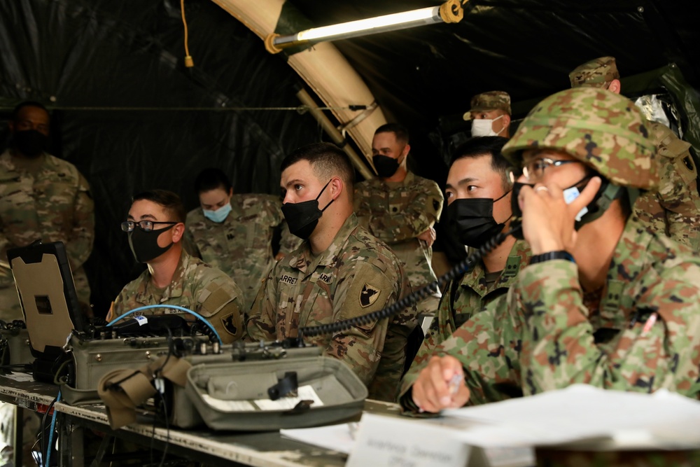 JGSDF and U.S. Air Defense at Camp Fukuoka for Orient Shield 22