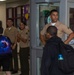 U.S. Marines Greet Students on Their First Day