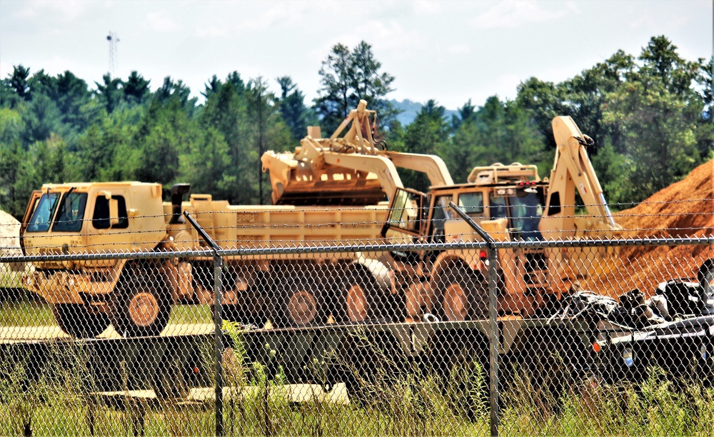 716th Engineer Company supports large troop project at Fort McCoy with fill movement