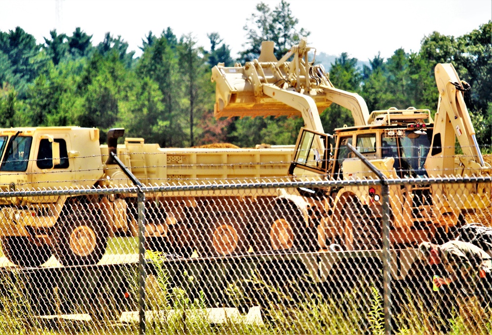 716th Engineer Company supports large troop project at Fort McCoy with fill movement