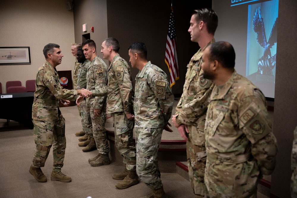 Devil Raiders host Expeditionary Center command team visit.