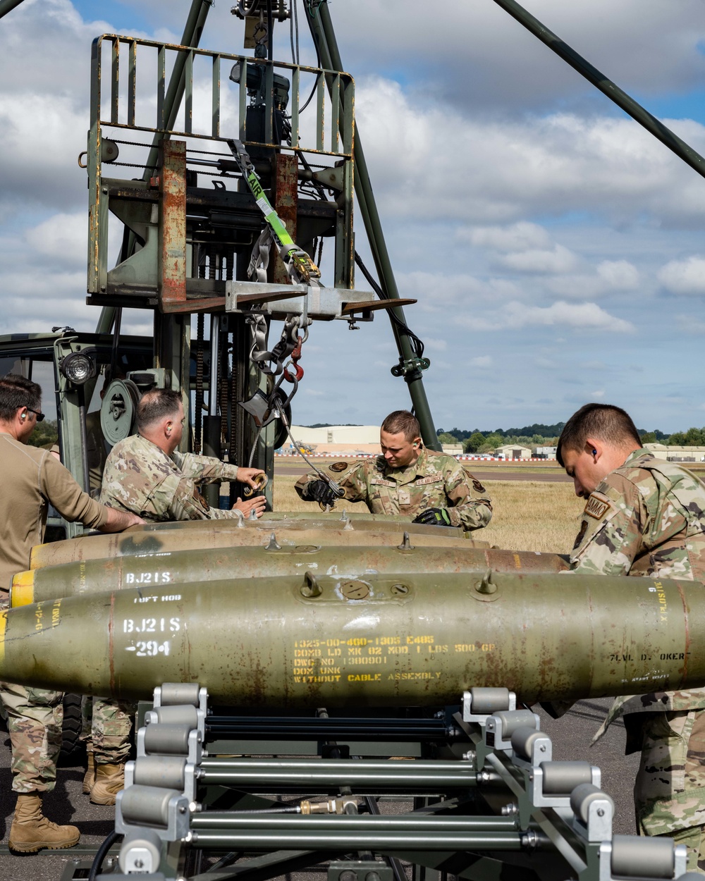 23rd Aircraft Maintenance Unit Aircraft Armament Systems Specialists and 5th Munitions Squadron Munitions Systems Maintenance Specialists Build Munitions