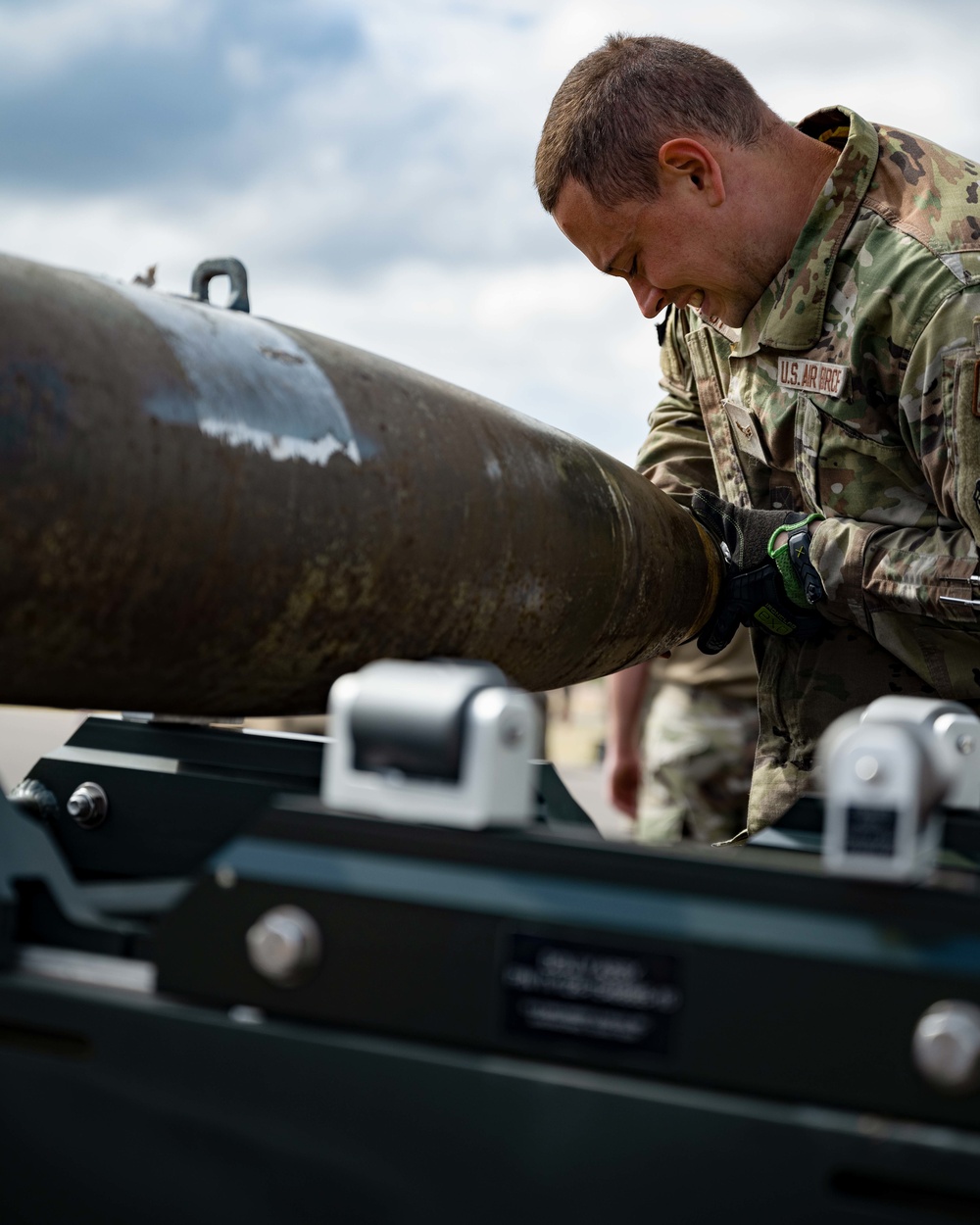 23rd Aircraft Maintenance Unit Aircraft Armament Systems Specialists and 5th Munitions Squadron Munitions Systems Maintenance Specialists Build Munitions