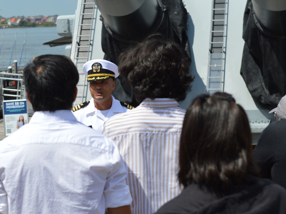 Naval Museum hosts a promotion ceremony for Navy Expeditionary Combat Command on Battleship Wisconsin