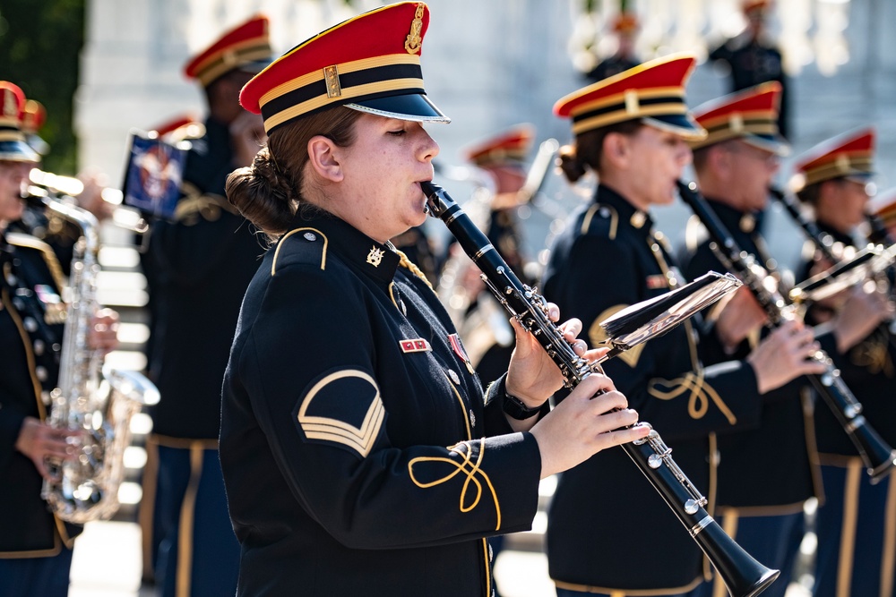 Danish Minister of Defence Morten Bødskov Participates in an Armed Forces Full Honors Wreath-Laying Ceremony at the Tomb of the Unknown Soldier