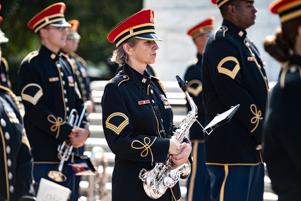 Danish Minister of Defence Morten Bødskov Participates in an Armed Forces Full Honors Wreath-Laying Ceremony at the Tomb of the Unknown Soldier