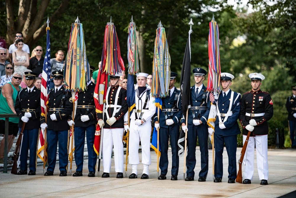 Danish Minister of Defence Morten Bødskov Participates in an Armed Forces Full Honors Wreath-Laying Ceremony at the Tomb of the Unknown Soldier