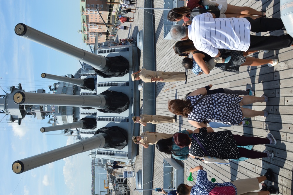 Naval Museum hosts a promotion ceremony aboard Battleship Wisconsin