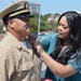 Promotion ceremony aboard the Battleship Wisconsin