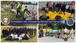 DoD Installations Lead Charge in Collecting Nearly 22,500 Pounds of Trash from Chesapeake Bay Watershed