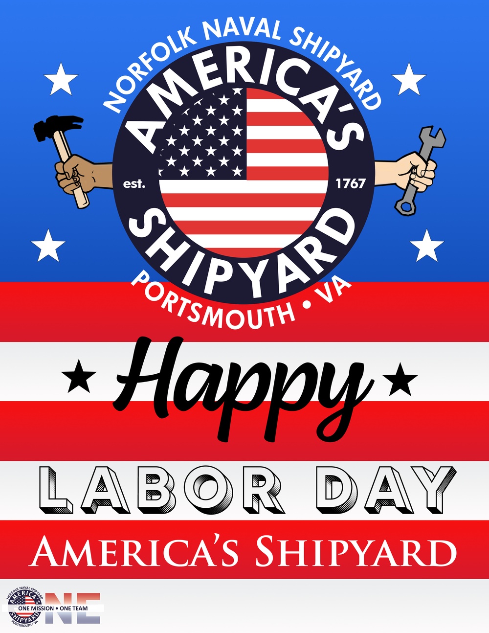Happy Labor Day from America's Shipyard