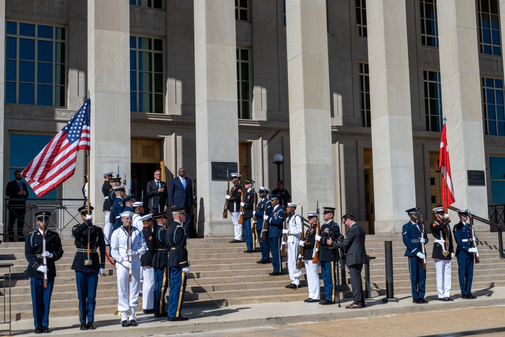 Secretary Austin hosts Danish Defense Minister Morten Bodskov