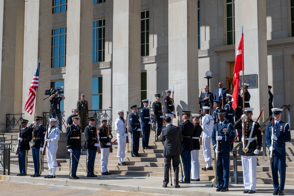 Secretary Austin hosts Danish Defense Minister Morten Bodskov