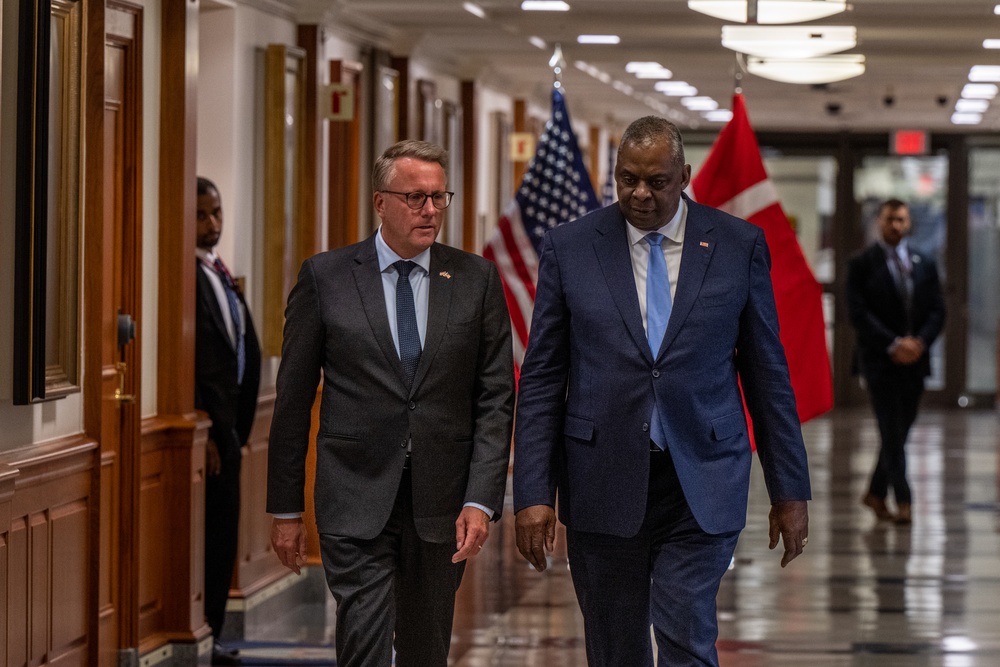 Secretary Austin hosts Danish Defense Minister Morten Bodskov