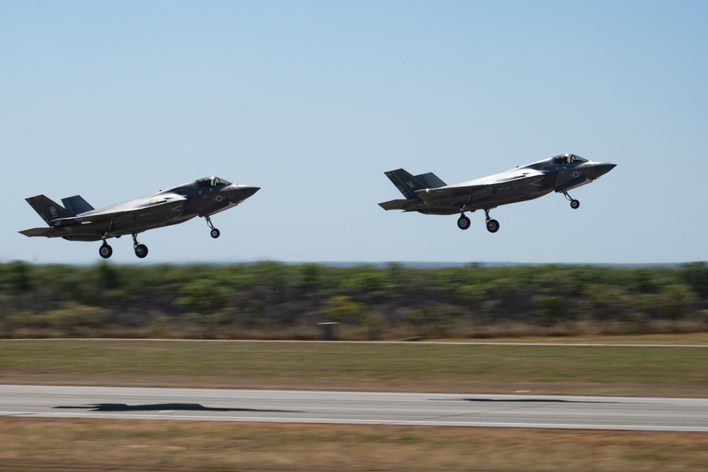 U.S. Air Force F-22 Raptors operate in Australia