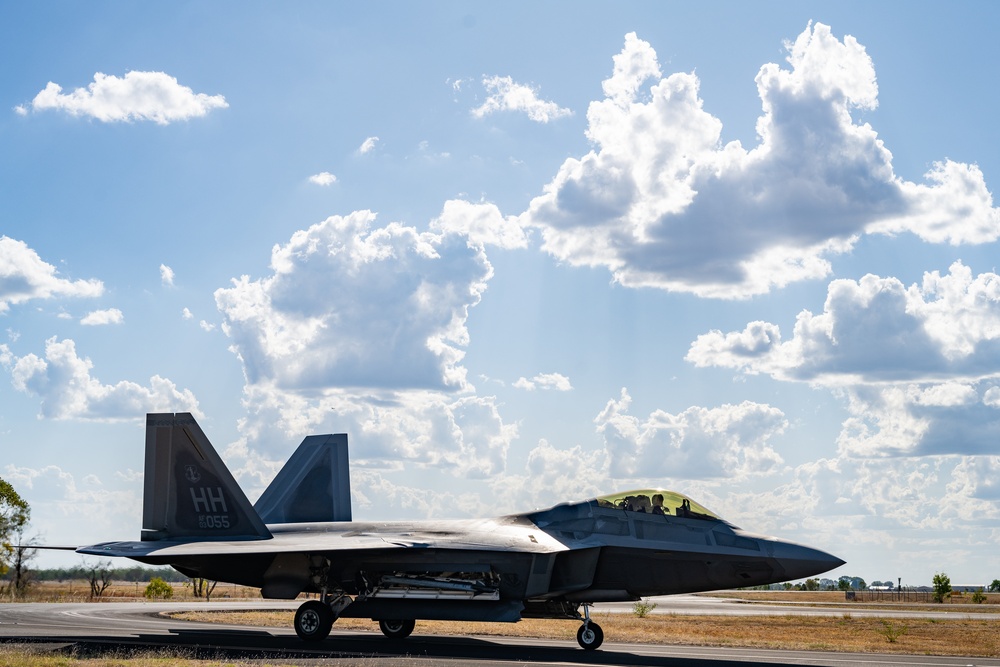 U.S. Air Force F-22 Raptors operate in Australia