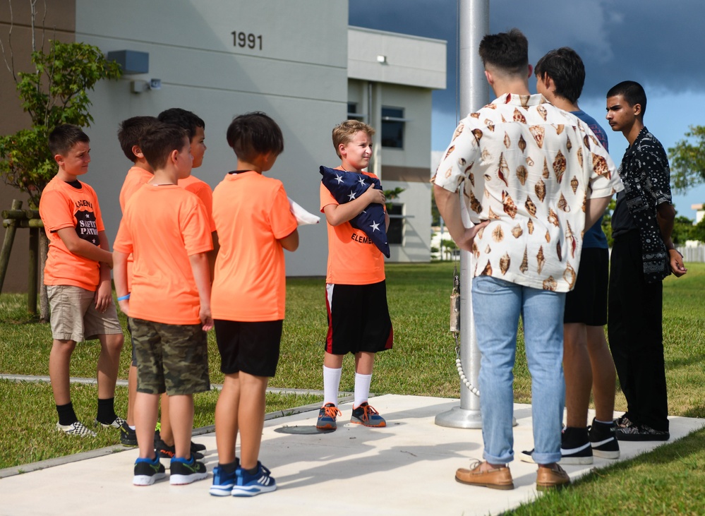 JROTC conducts flag detail