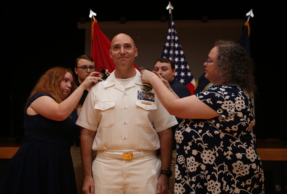 U.S. Navy Cmdr. Nicholas Schaal's promotion ceremony