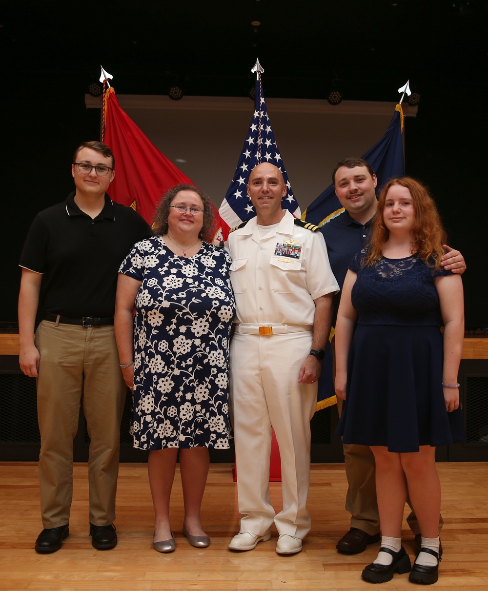 U.S. Navy Cmdr. Nicholas Schaal's promotion ceremony