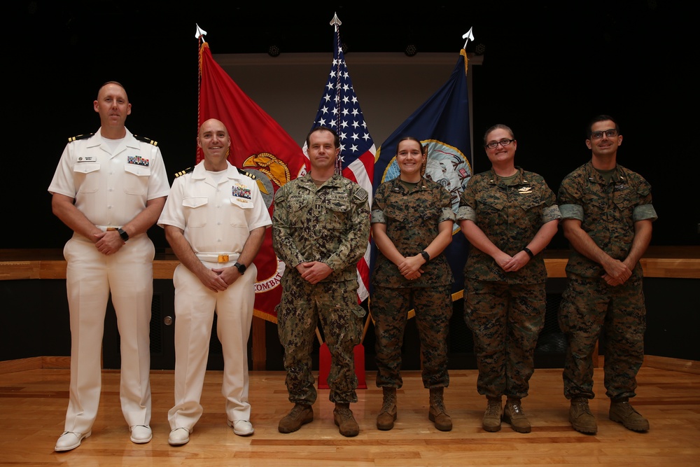 U.S. Navy Cmdr. Nicholas Schaal's promotion ceremony