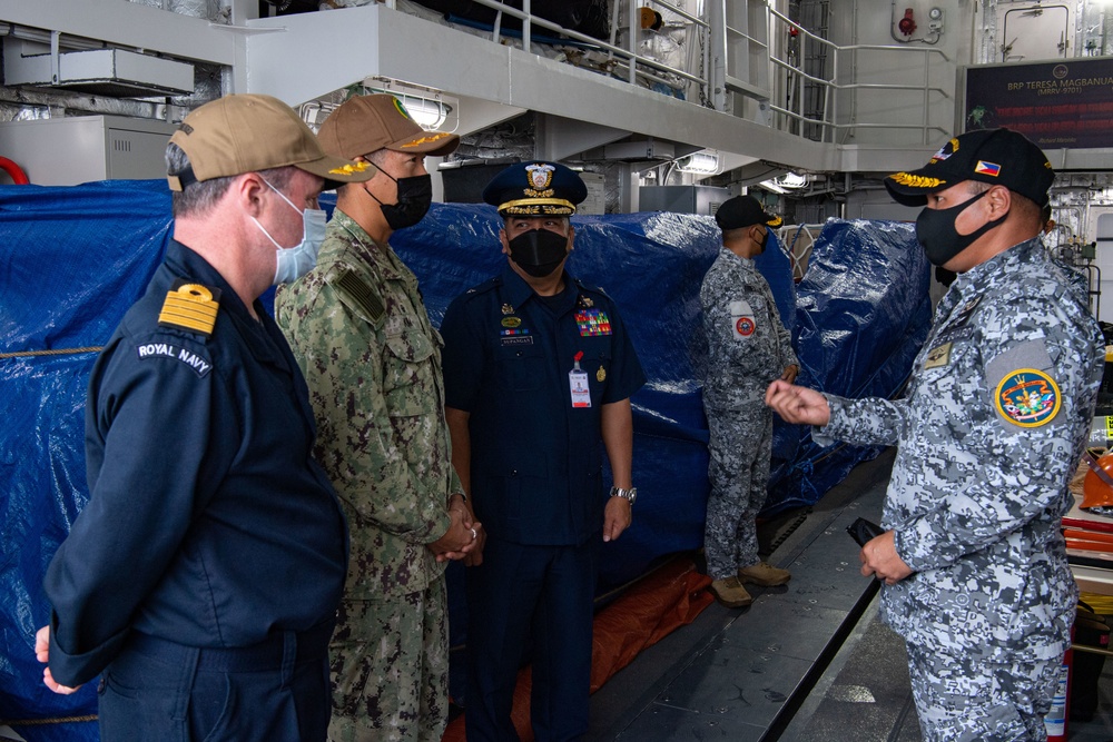 Pacific Partnership 2022 Personnel Tour Philippine Coast Guard Ship BRP Teresa Magbanua