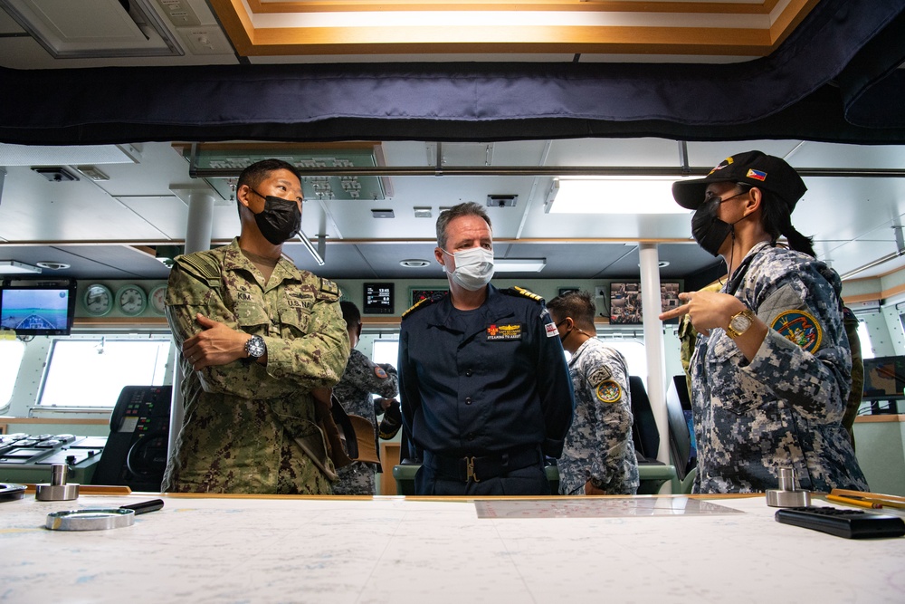 Pacific Partnership 2022 Personnel Tour Philippine Coast Guard Ship BRP Teresa Magbanua