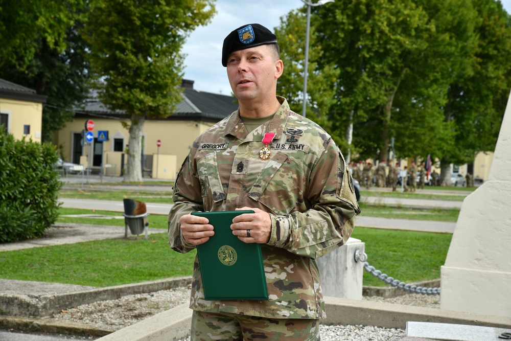 Award Ceremony Command Sergeant Major Charles W. Gregory, Jr.