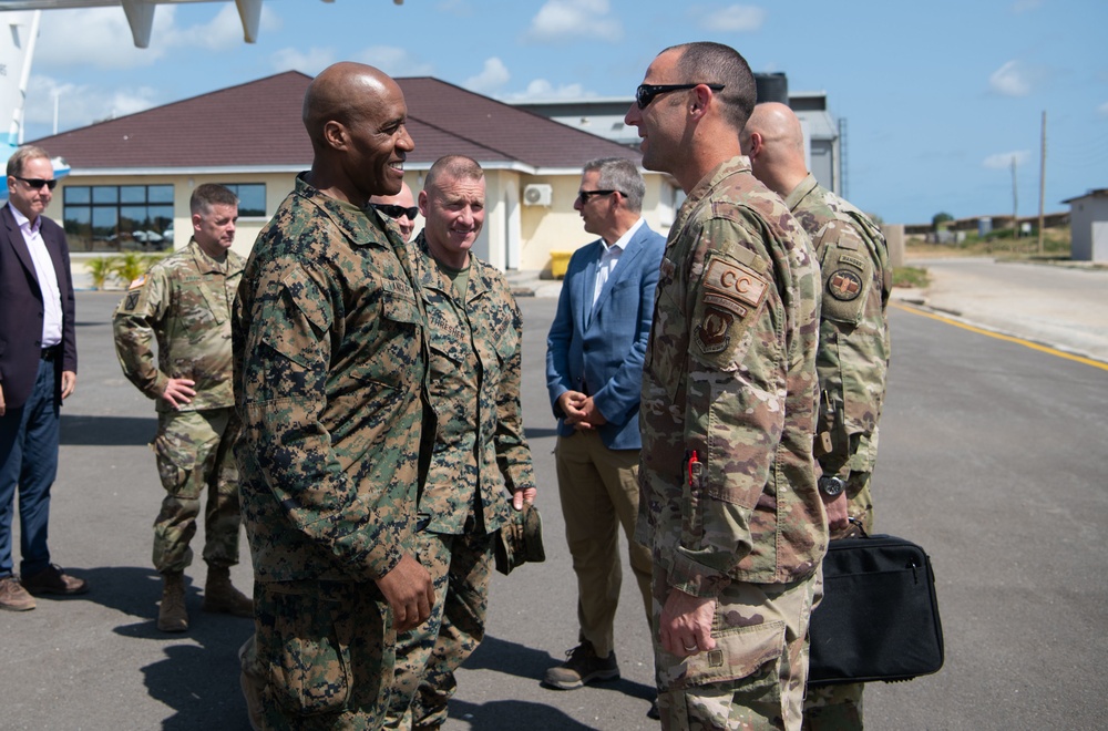 Langley makes first visit to Africa as commander