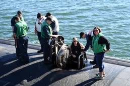 USS San Juan ombudsman honored with a ride
