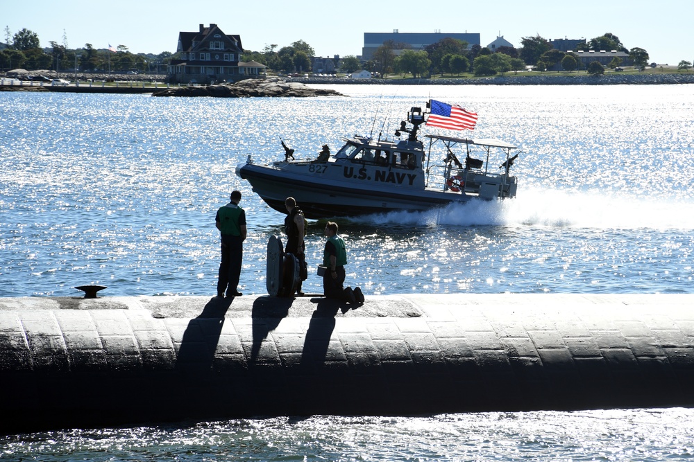 USS San Juan (SSN 751) returns from routine operations to Naval Submarine Base New London